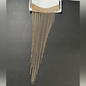 New Gold Choker Style Chandelier Necklace